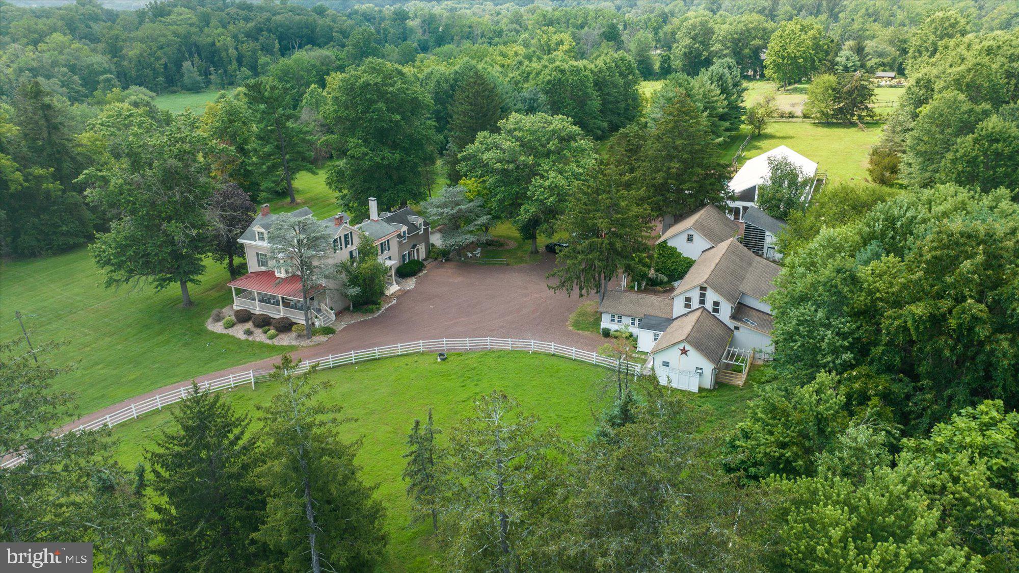 5358 York Road Doylestown, PA 18902 - Photo 3 of 61 an aerial view of residential house with outdoor space and trees all around