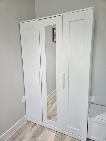 a view of closet area