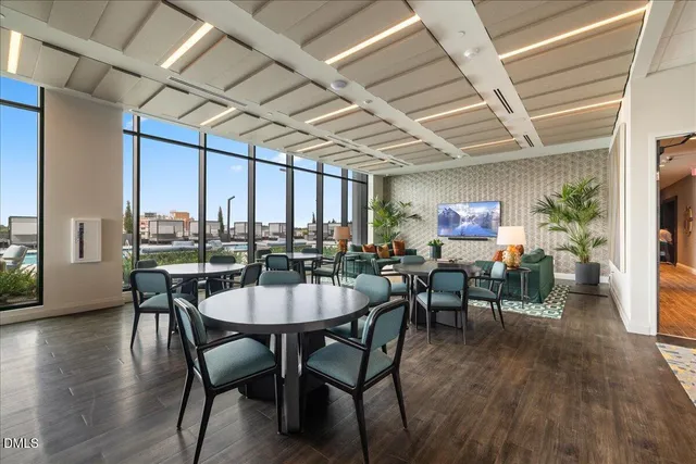 a view of a indoor basketball court