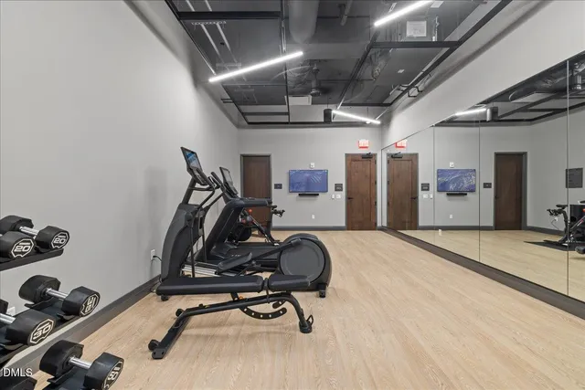 a view of a swimming pool and a buildings