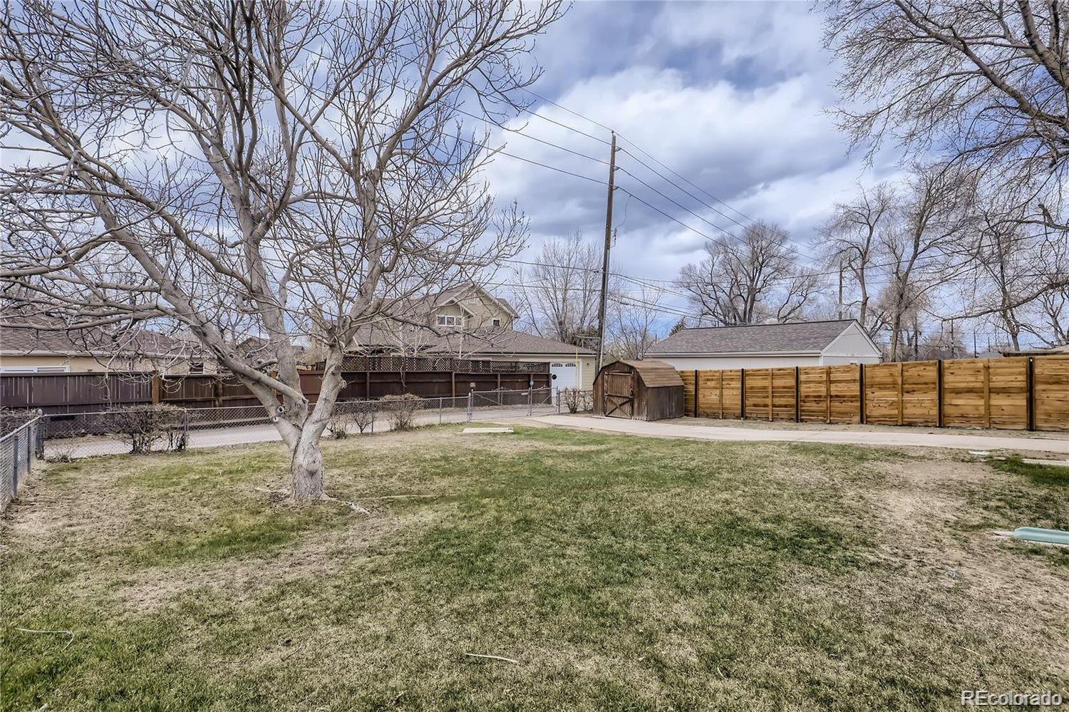 411 Quebec Street Denver, CO 80220 - Photo 24 of 31 a view of a house with a yard