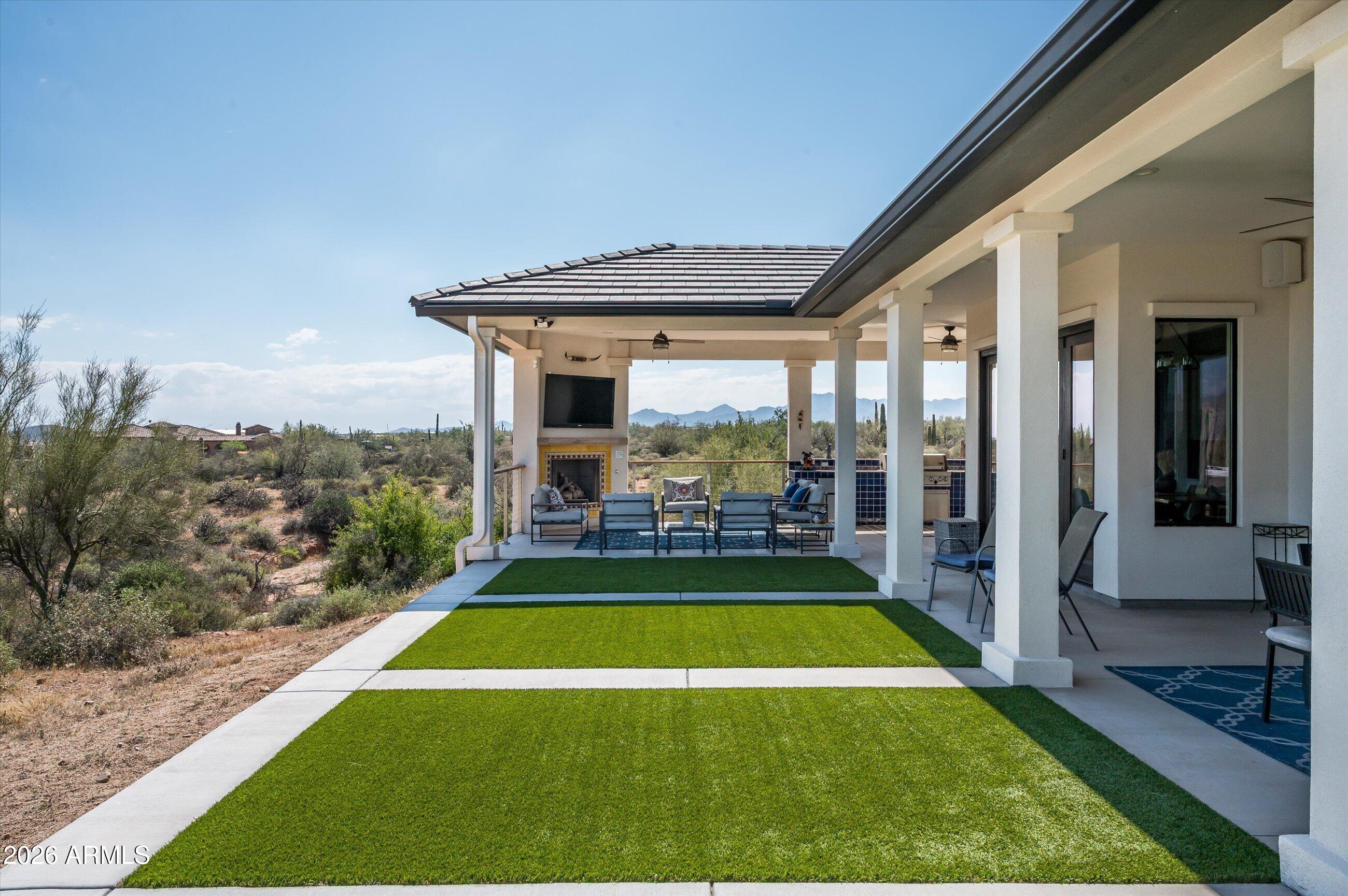 17439 East Wildcat Drive Rio Verde, AZ 85263 - Photo 19 of 25 a view of swimming pool with seating area and furniture