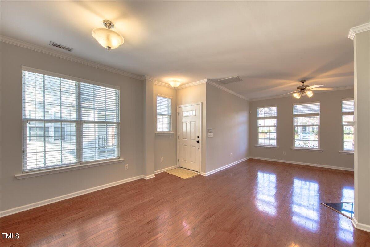 222 Cedar Elm Road Durham, NC 27713 - Photo 11 of 49 222 cedar elm kitchen into living