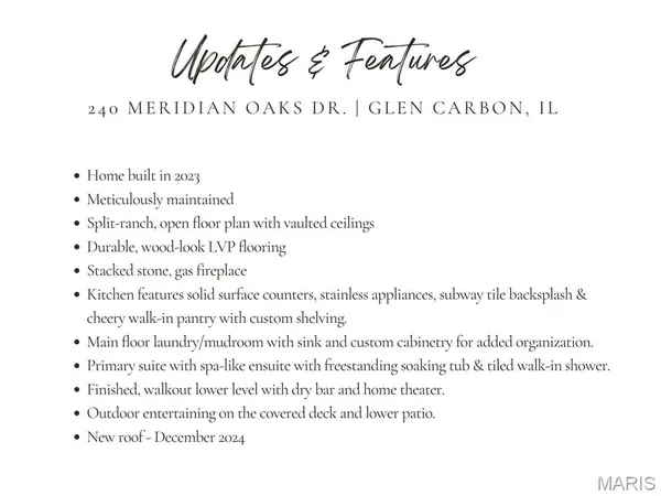 $525,000 | 240 Meridian Oaks Drive, Glen Carbon, IL 62034