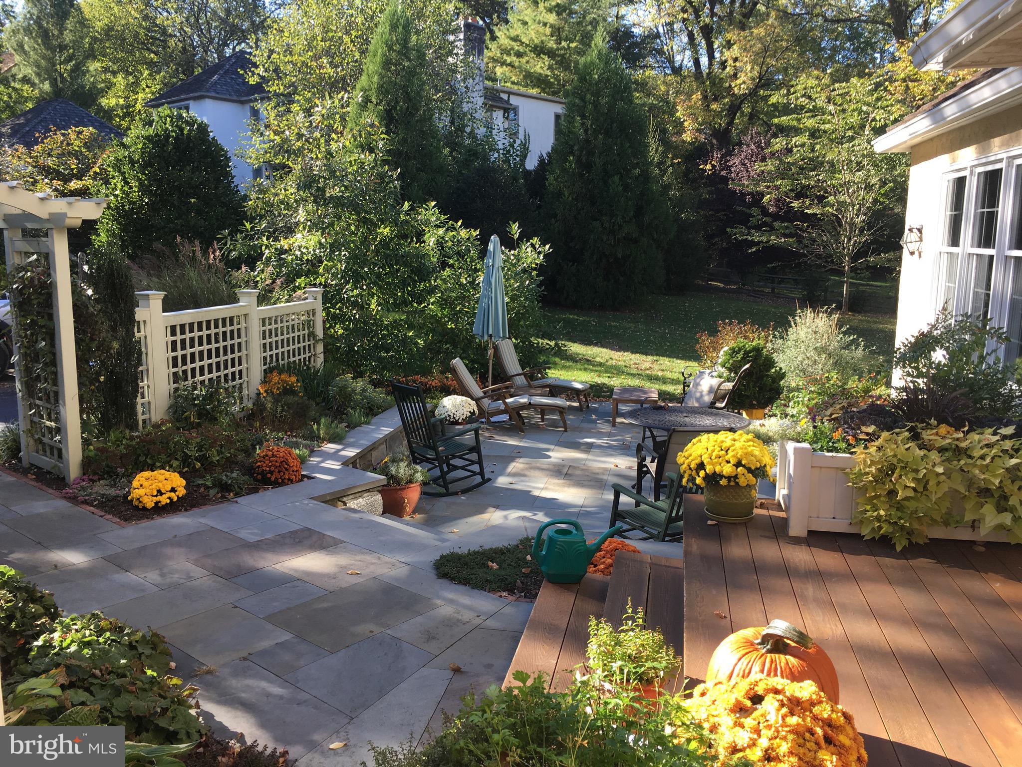 207 Ravenscliff Road Wayne, PA 19087 - Photo 55 of 68 Fall View of stone patio