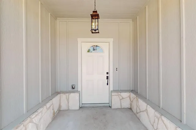 a view of an entryway door
