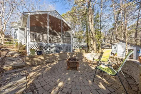 a view of outdoor space with seating area