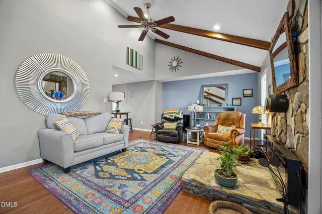 a room with window and a ceiling fan