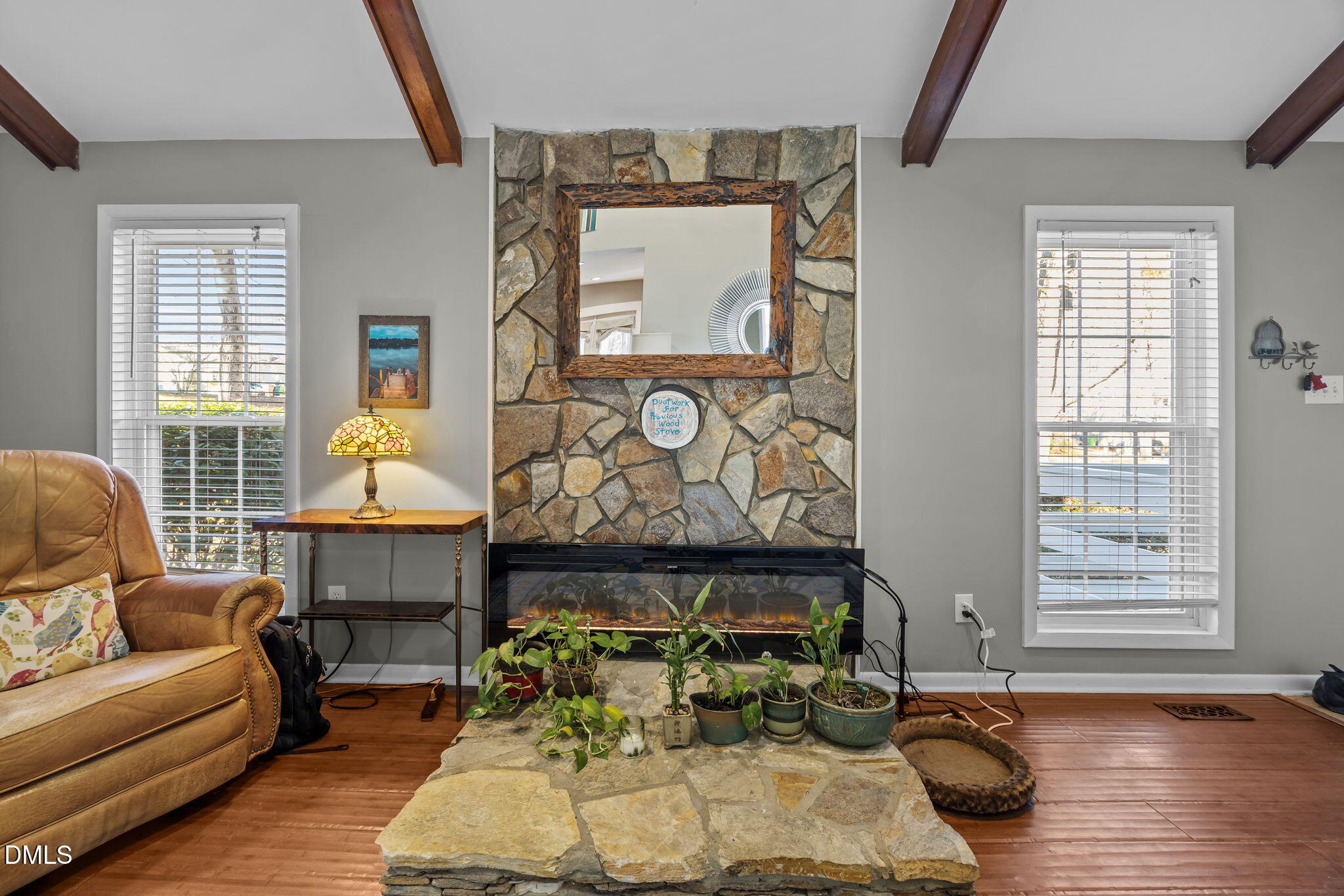 1413 Fairway Ridge Drive Raleigh, NC 27606 - Photo 6 of 46 Stone Fireplace