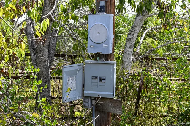 a view of backyard with green space