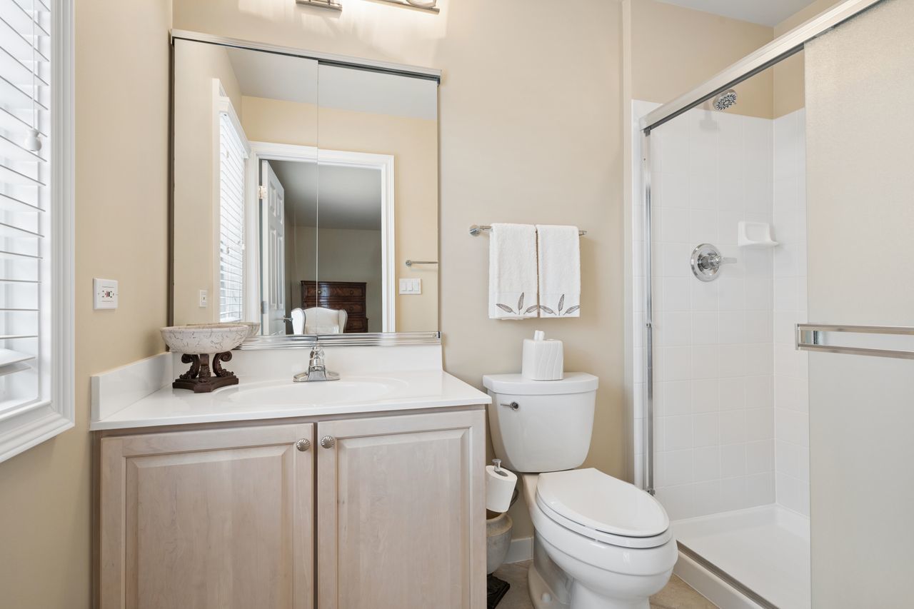 1029 Ridgeview Drive Inverness, IL 60010 - Photo 35 of 58 a bathroom with a toilet sink vanity and mirror