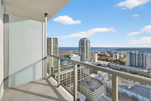 a view of a city from a window