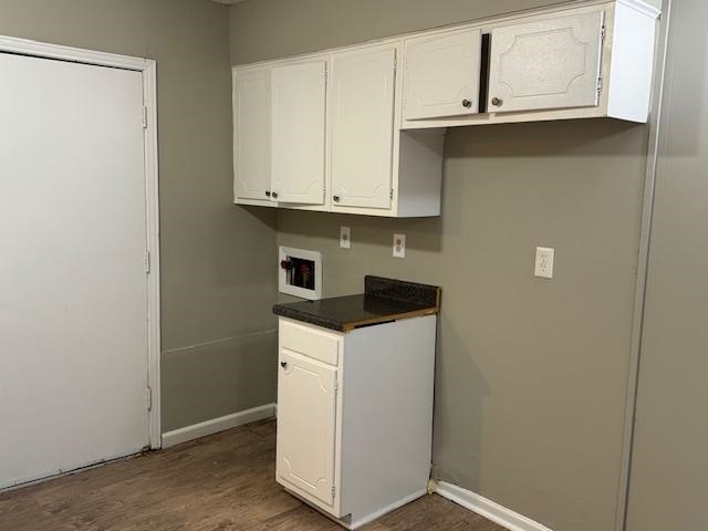 3245 Sinclair Street Memphis, TN 38127 - Photo 8 of 28 Kitchen featuring white cabinets and dark wood-type flooring