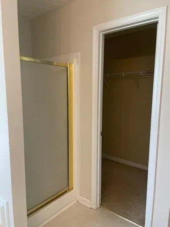 a close view of closet
