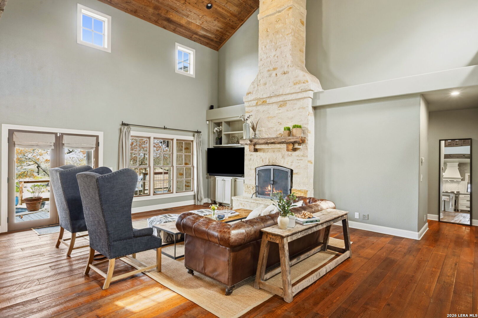 1429 Kendall Jackson Comfort, TX 78013 - Photo 18 of 88 a living room with furniture and a fireplace