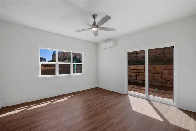 wooden floor in an empty room