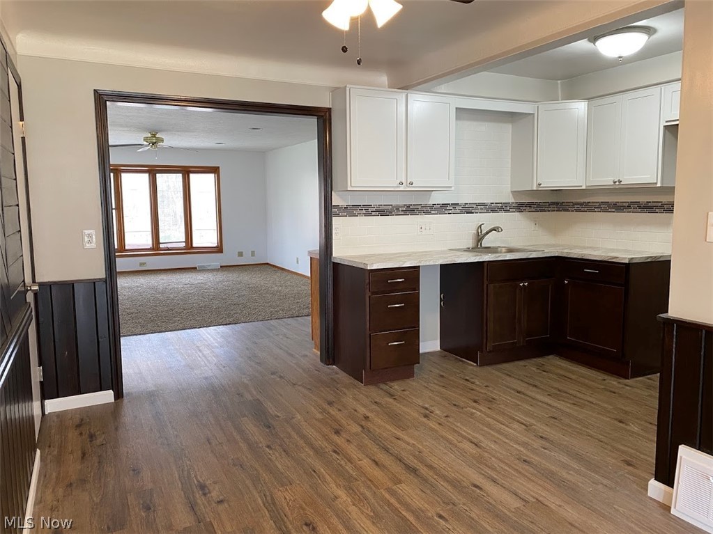 1027 Learidge Road Cleveland, OH 44124 - Photo 3 of 19 New Kitchen Cabinets with New Fixtures and New Ceramic Tile Backsplash