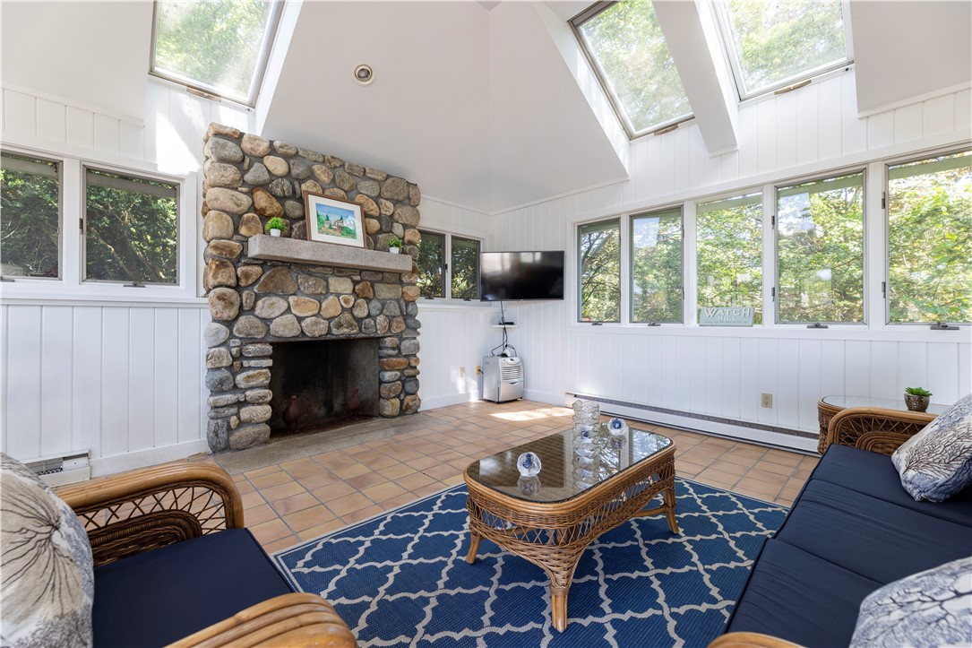 121 Avondale Road Westerly, RI 02891 - Photo 47 of 49 POOL HOUSE WITH FIREPLACE
