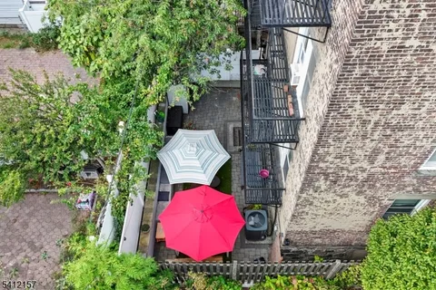 a view of a pathway both side of building