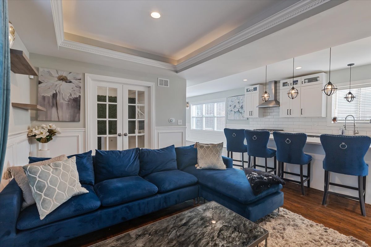 9124 South Bell Avenue Chicago, IL 60643 - Photo 12 of 35 a living room with furniture and view of kitchen
