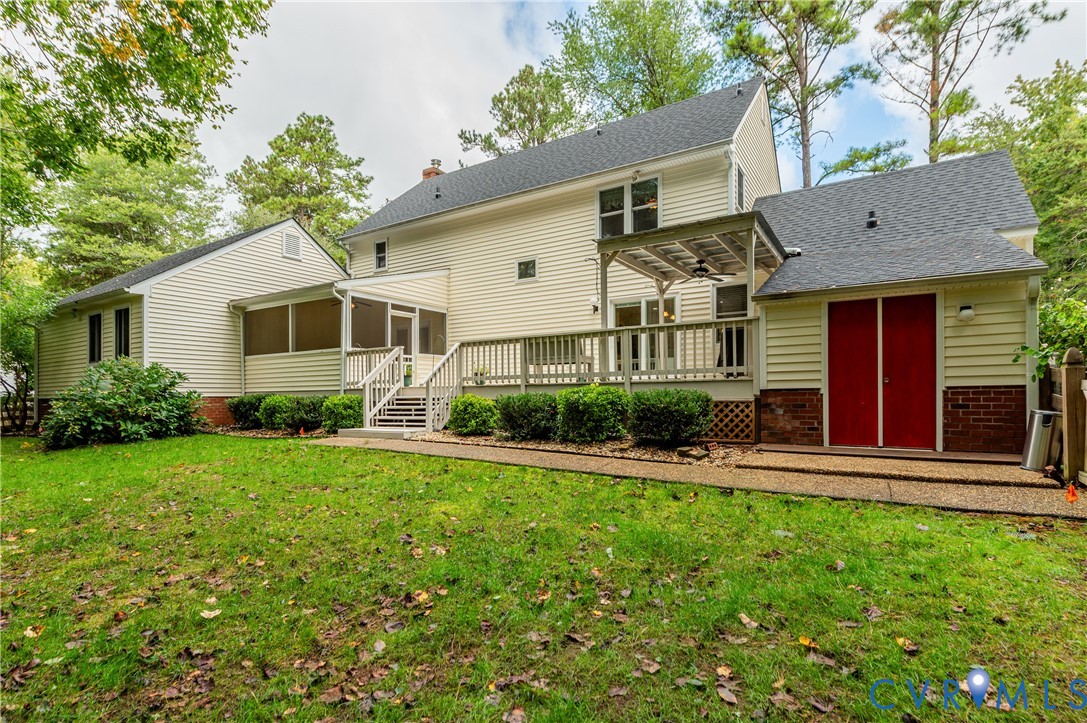 19229 Turkey Road Rockville, VA 23146 - Photo 44 of 44 a front view of a house with a yard and porch