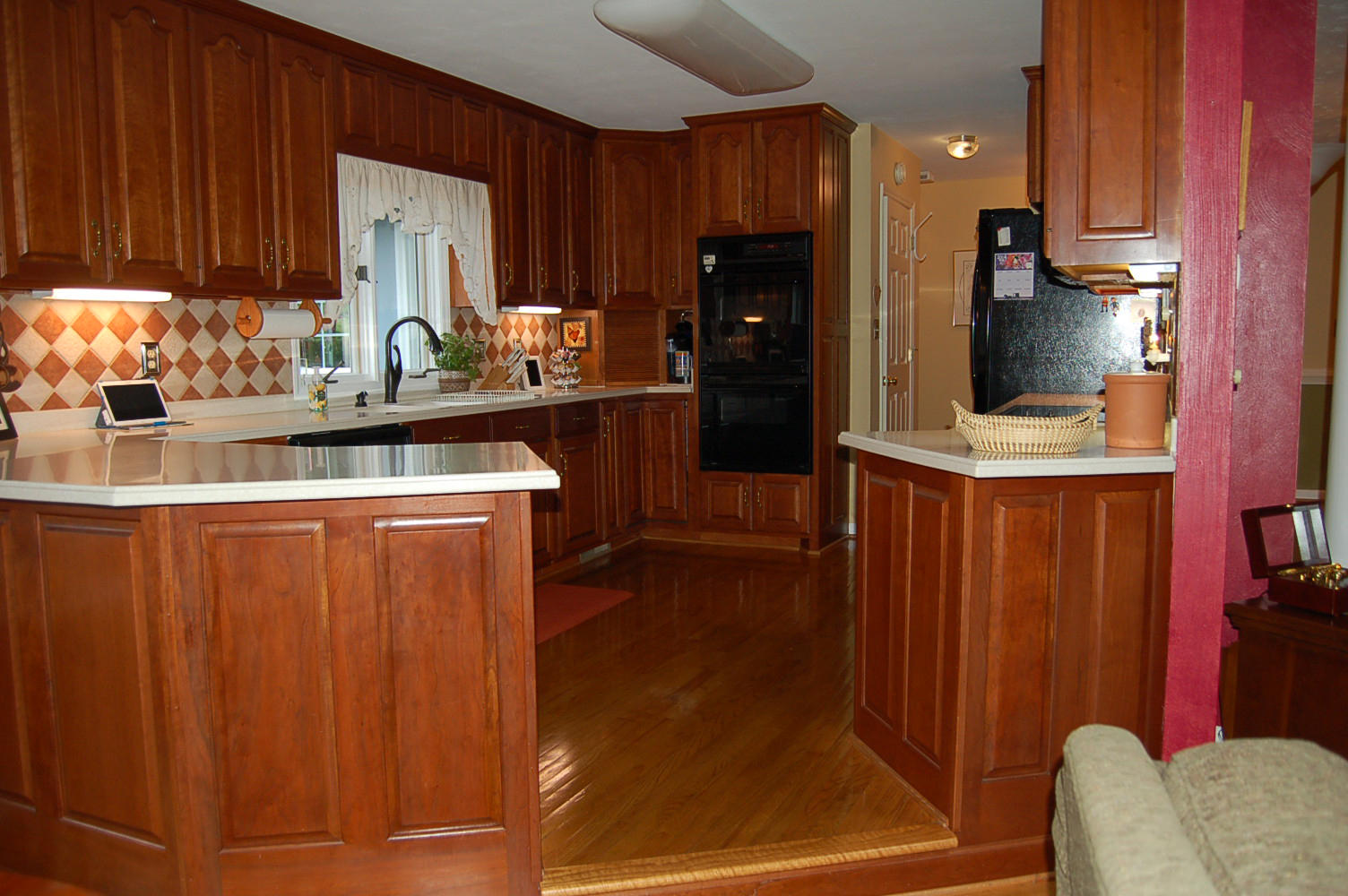 384 Pin Oak Drive Blue Ridge, VA 24064 - Photo 15 of 57 a kitchen with stainless steel appliances a refrigerator and a counter top space