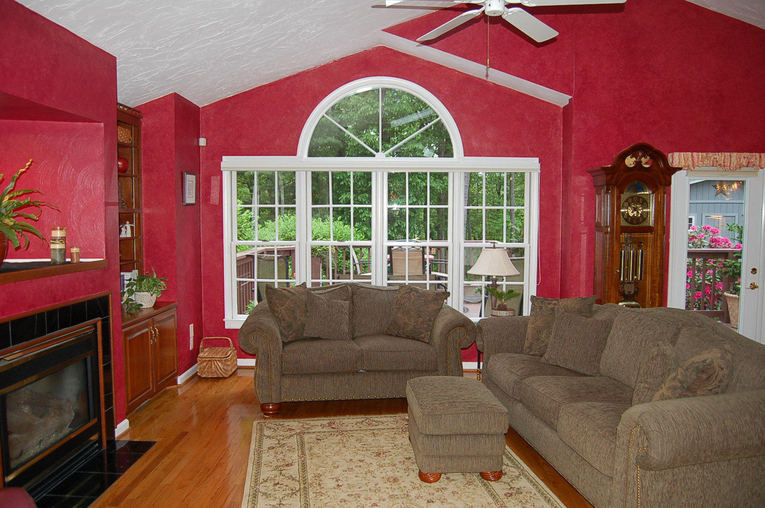 384 Pin Oak Drive Blue Ridge, VA 24064 - Photo 6 of 57 a living room with furniture and a fireplace