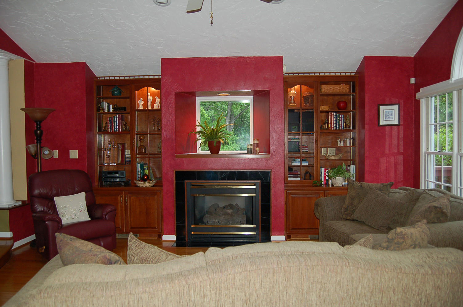 384 Pin Oak Drive Blue Ridge, VA 24064 - Photo 8 of 57 a living room with furniture a window and a fireplace