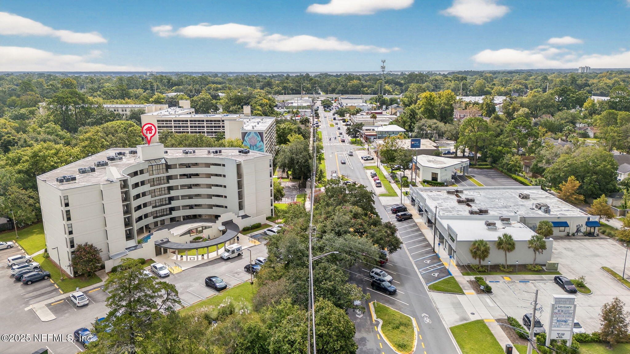 1071 Edgewood Avenue South, Unit 409 Jacksonville, FL 32205 - Photo 37 of 39 an aerial view of residential houses with outdoor space