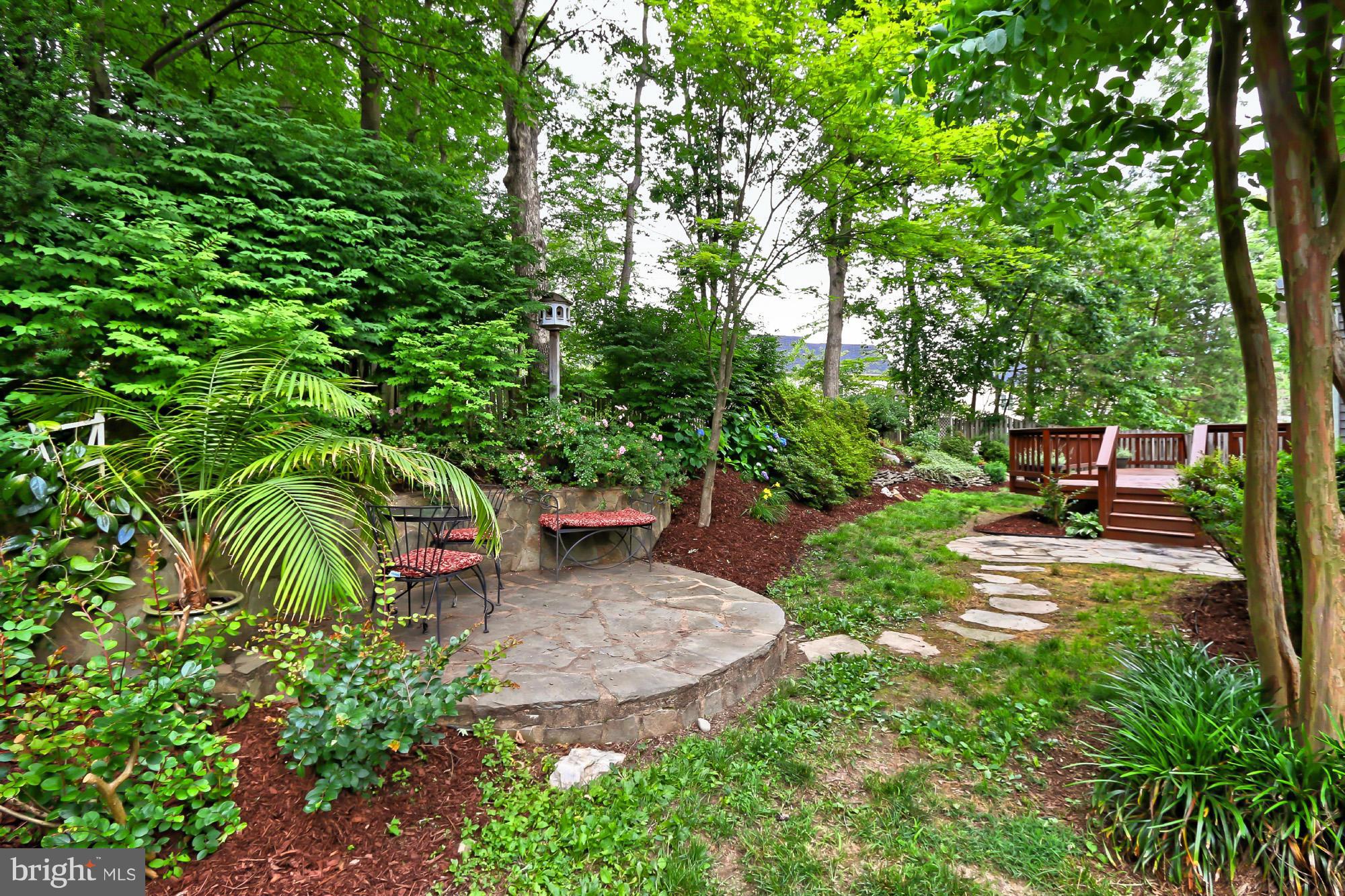8127 Ridge Creek Way Springfield, VA 22153 - Photo 29 of 30 a view of a backyard with a garden and plants