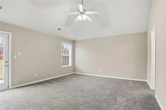 a view of an empty room