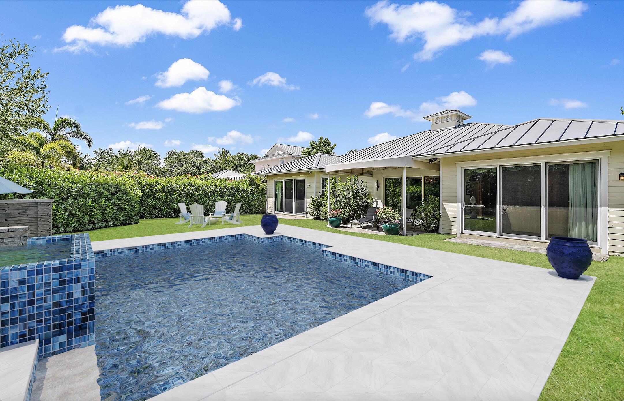 3339 Duval Street Jupiter, FL 33458 - Photo 35 of 58 Backyard - virtually rendered pool