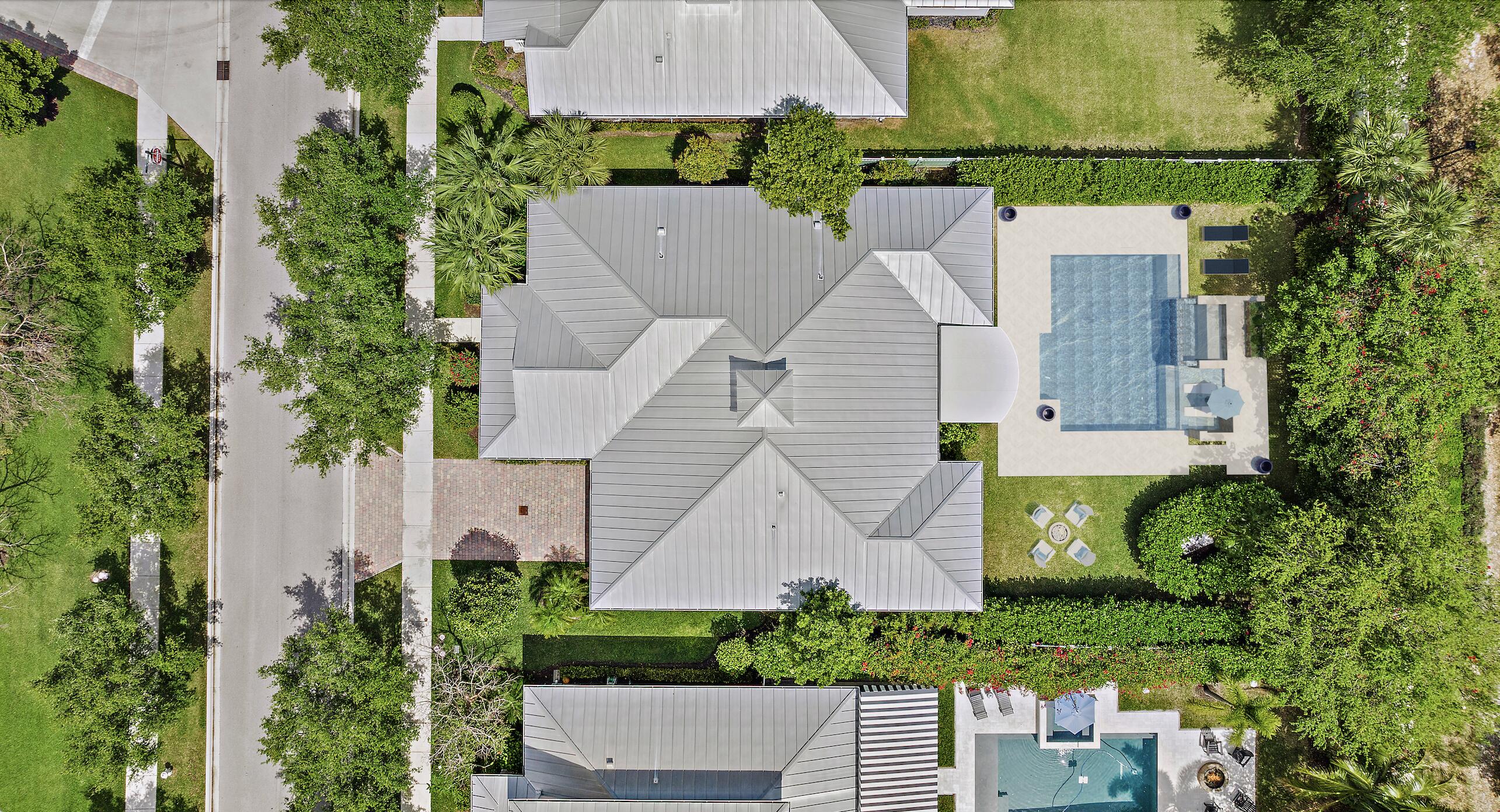 3339 Duval Street Jupiter, FL 33458 - Photo 44 of 58 Aerial - virtually rendered pool
