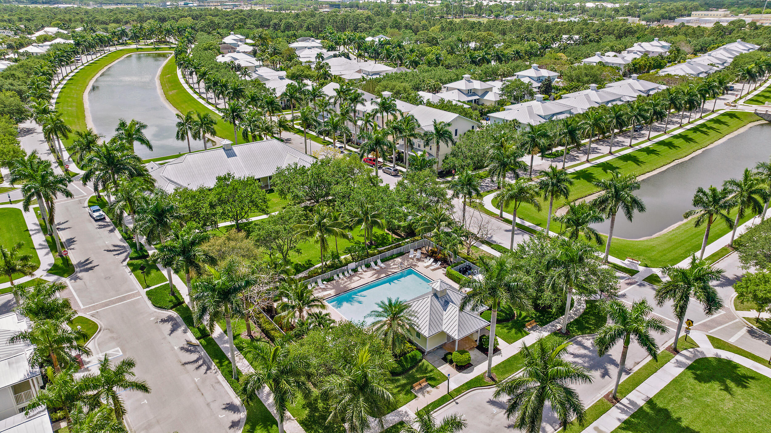 3339 Duval Street Jupiter, FL 33458 - Photo 47 of 58 Aerial community pool
