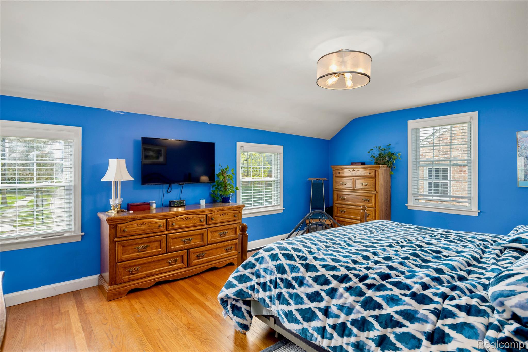 244 Kerby Road Grosse Pointe, MI 48236 - Photo 24 of 53 Bedroom featuring light wood-style flooring and lofted ceiling