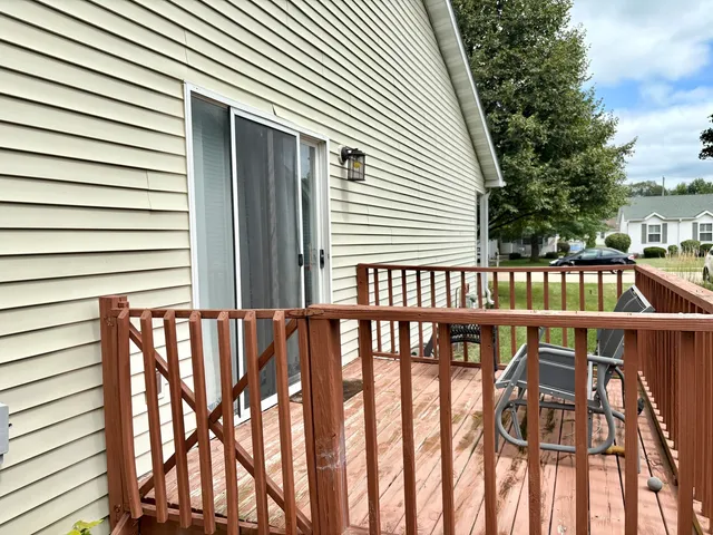 a view of an outdoor sitting area