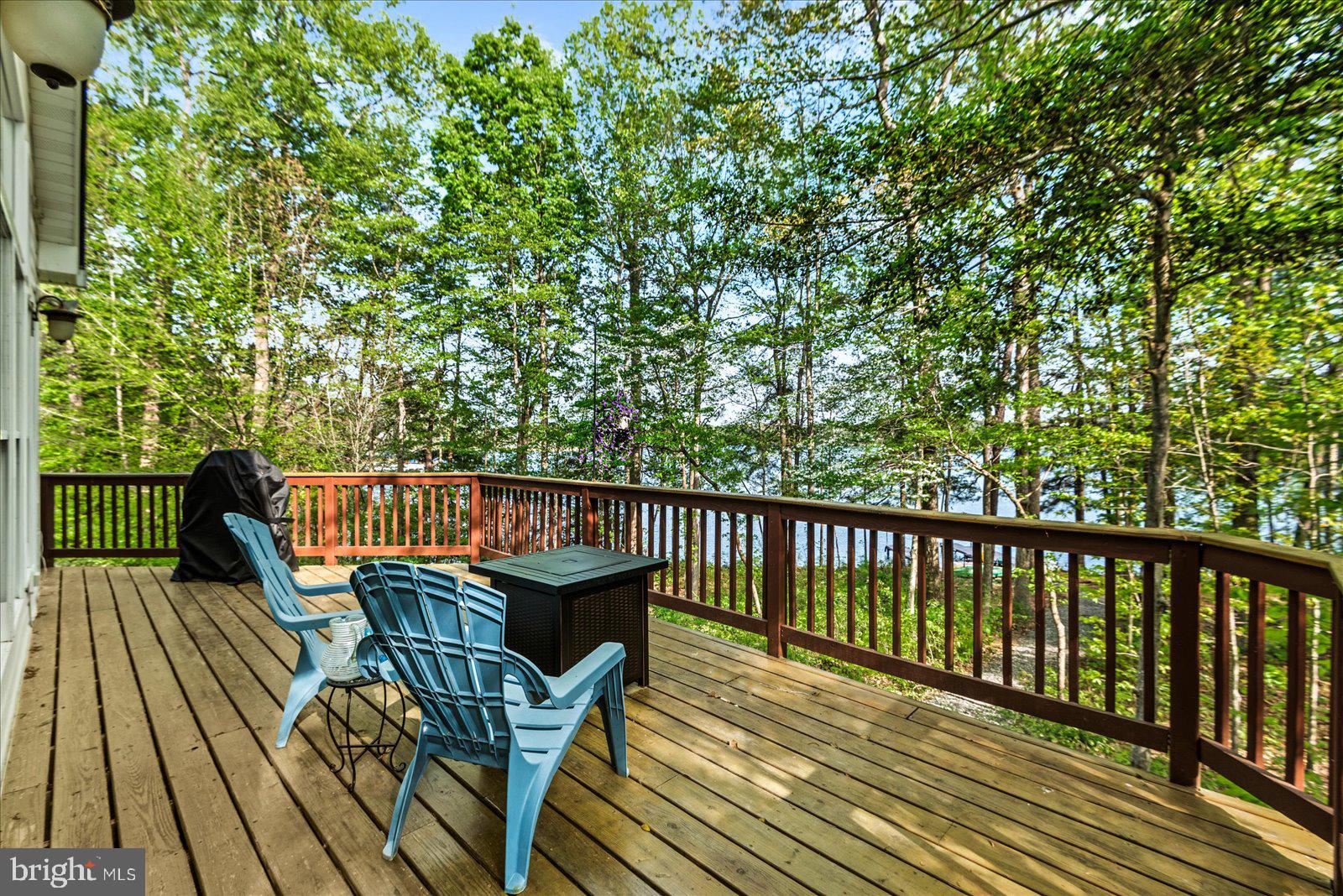 8 Franklin Cove Ruther Glen, VA 22546 - Photo 30 of 70 a view of balcony with wooden floor and outdoor seating