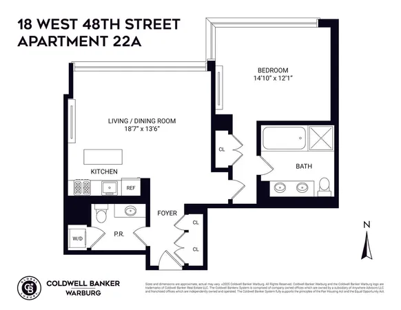 $1,149,000 | 18 West 48th Street, Unit 22A | Midtown Central