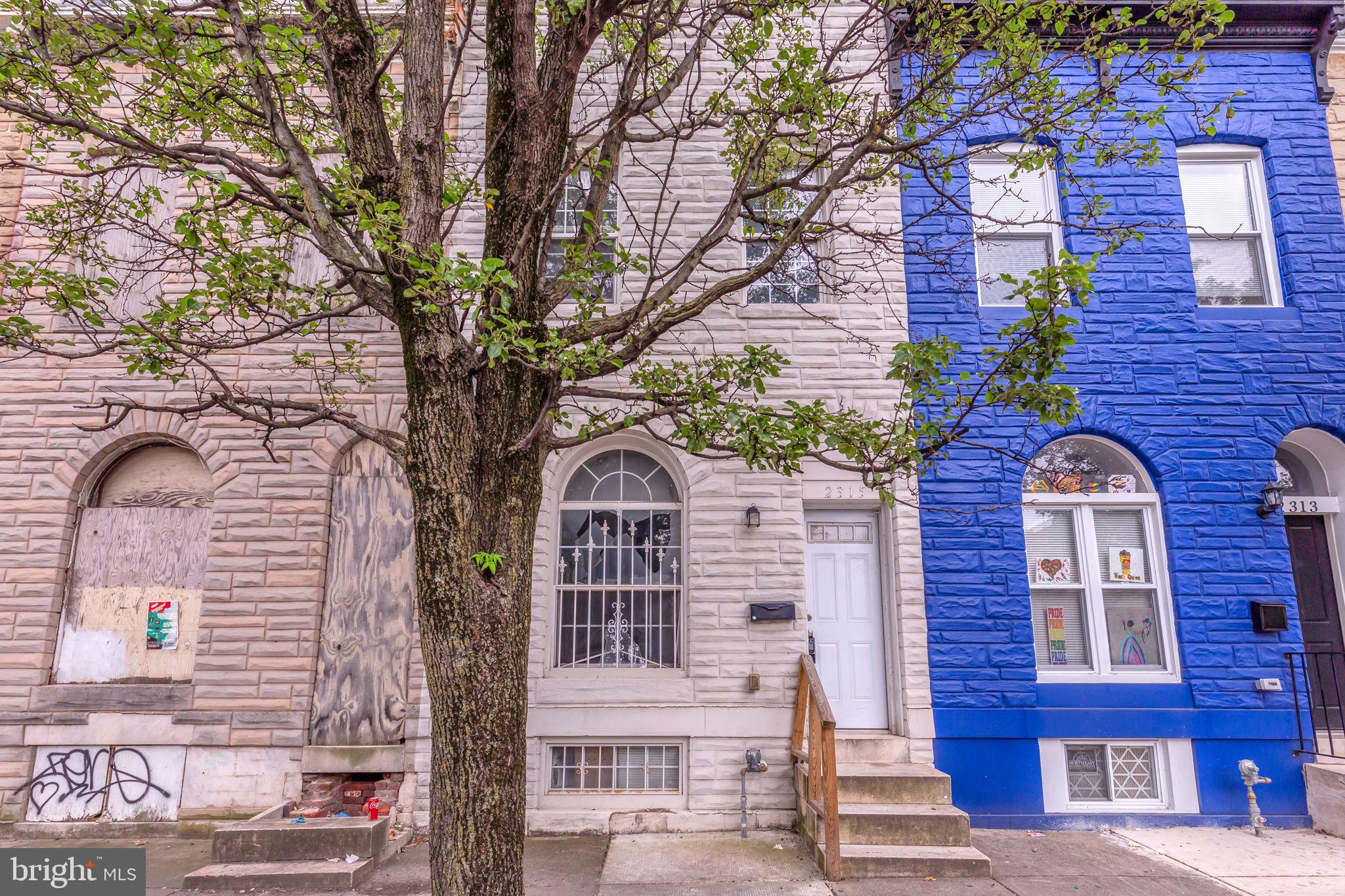 a front view of a multi story residential apartment building