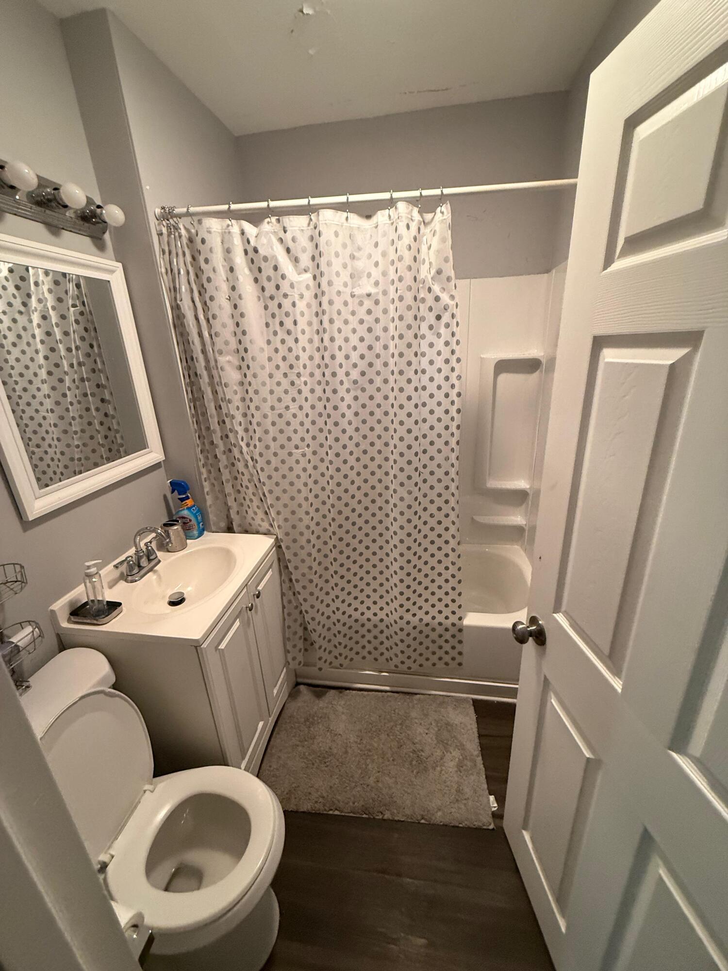 1347 Sherman Street Hammond, IN 46320 - Photo 7 of 15 a bathroom with a toilet sink and mirror