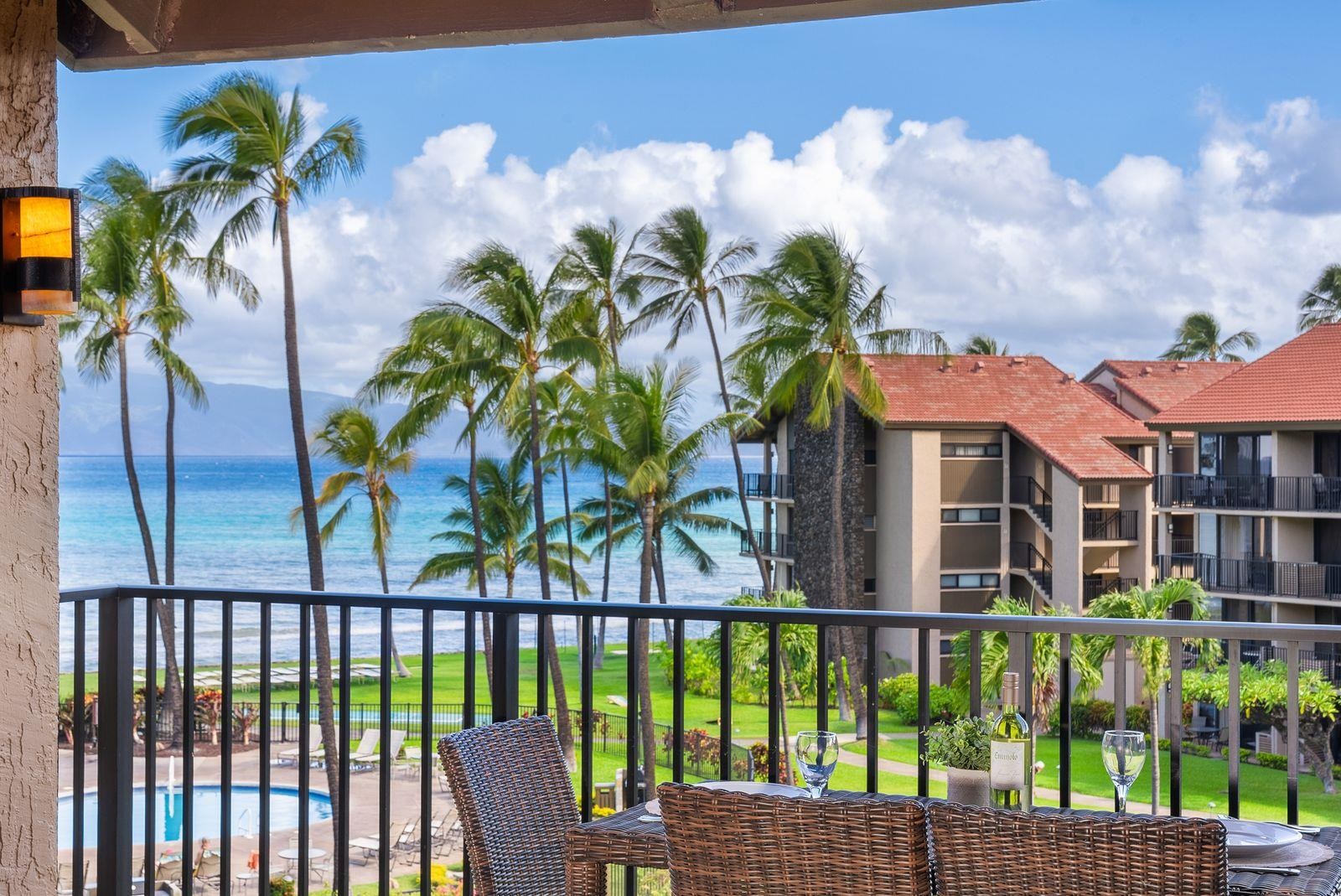 a view of a house with a balcony