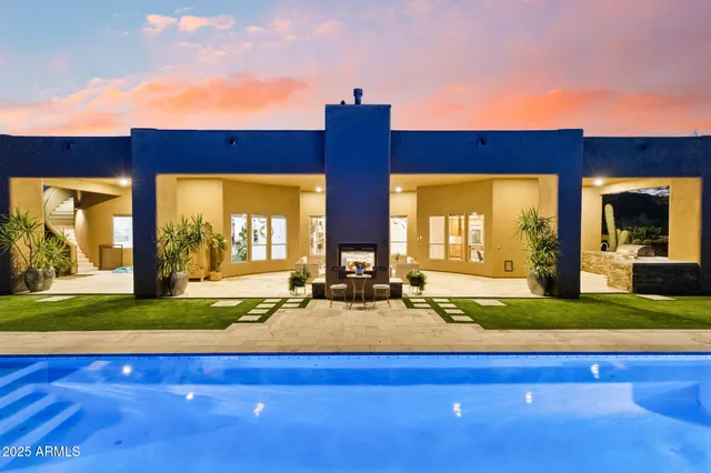 a view of a street with some trees