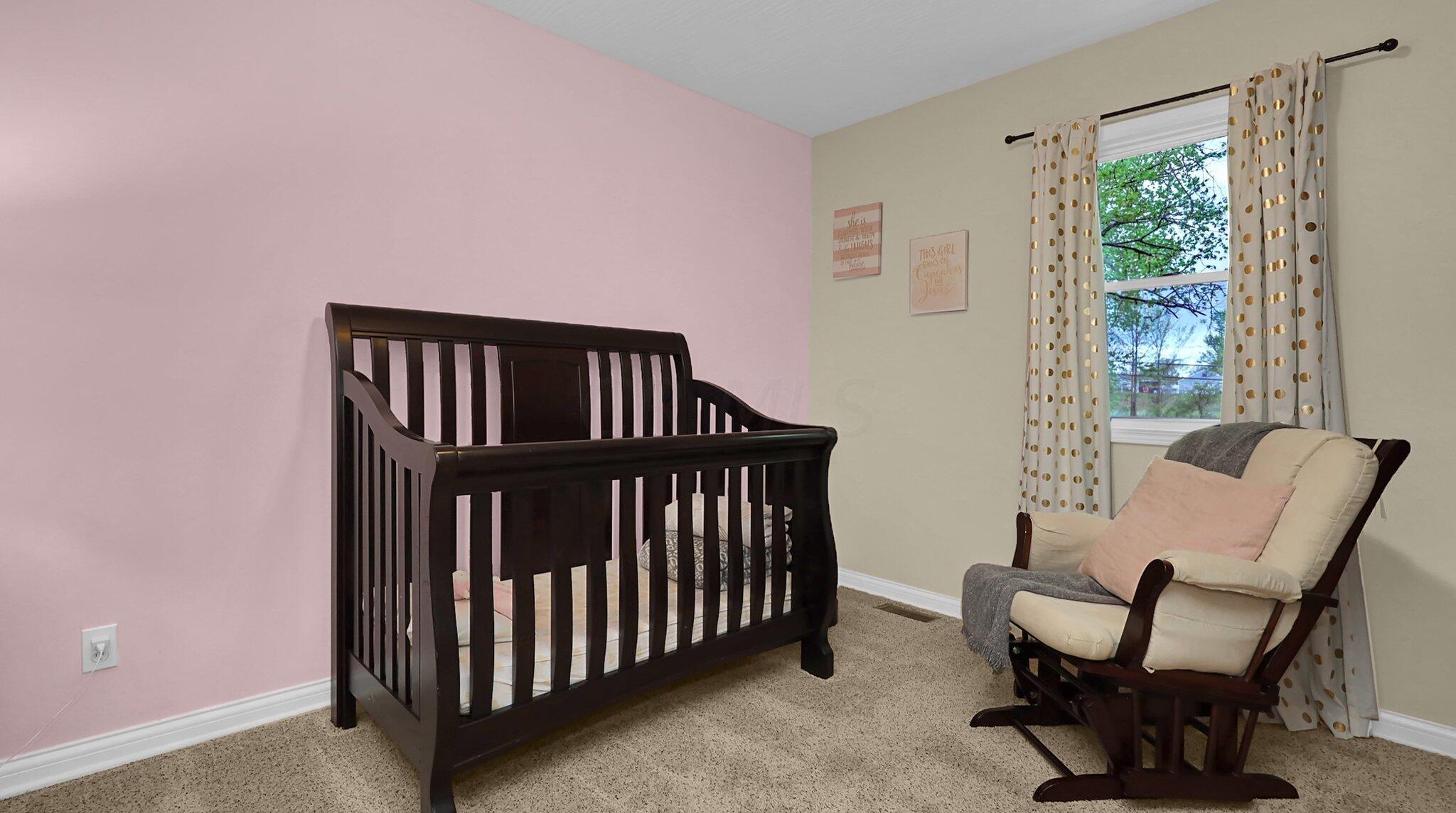 7790 Schott Road Westerville, OH 43081 - Photo 22 of 50 Bedroom #3 (located upstairs) is adorable. While the smallest of the 5 bedrooms, the space is laid out well and perfect for a nursery, bedroom or office!
