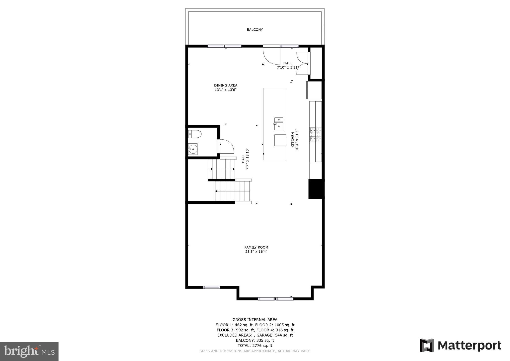 44732 Roosevelt Square Ashburn, VA 20147 - Photo 49 of 51 Floor Plan Level 2