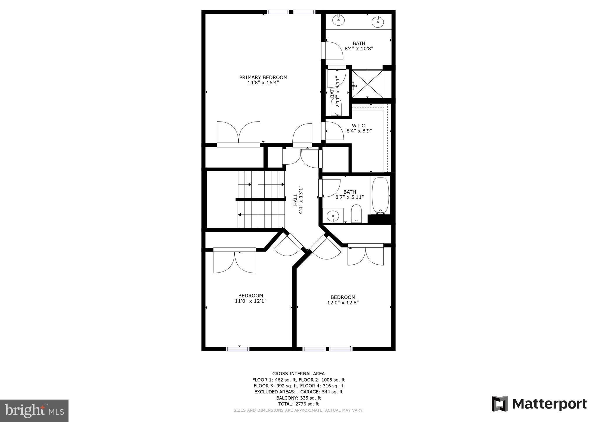 44732 Roosevelt Square Ashburn, VA 20147 - Photo 50 of 51 Floor Plan Level 3