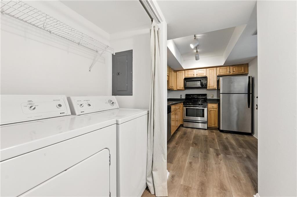 3301 Henderson Mill Road, Unit AA3 Atlanta, GA 30341 - Photo 16 of 32 a utility room with washer and dryer