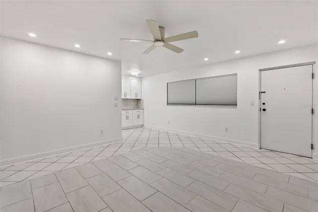 a view of an empty room