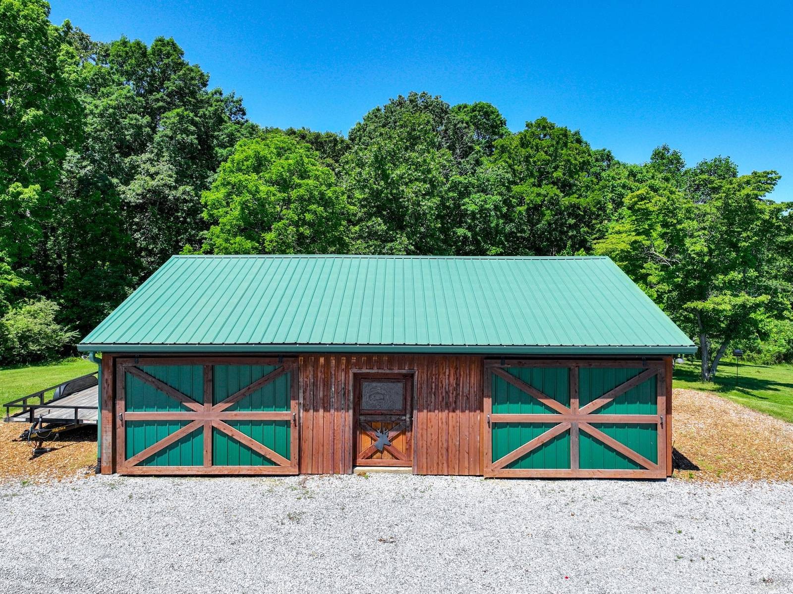 375 Good Hope Road Leoma, TN 38468 - Photo 5 of 5 an aerial view of house with deck and outdoor space