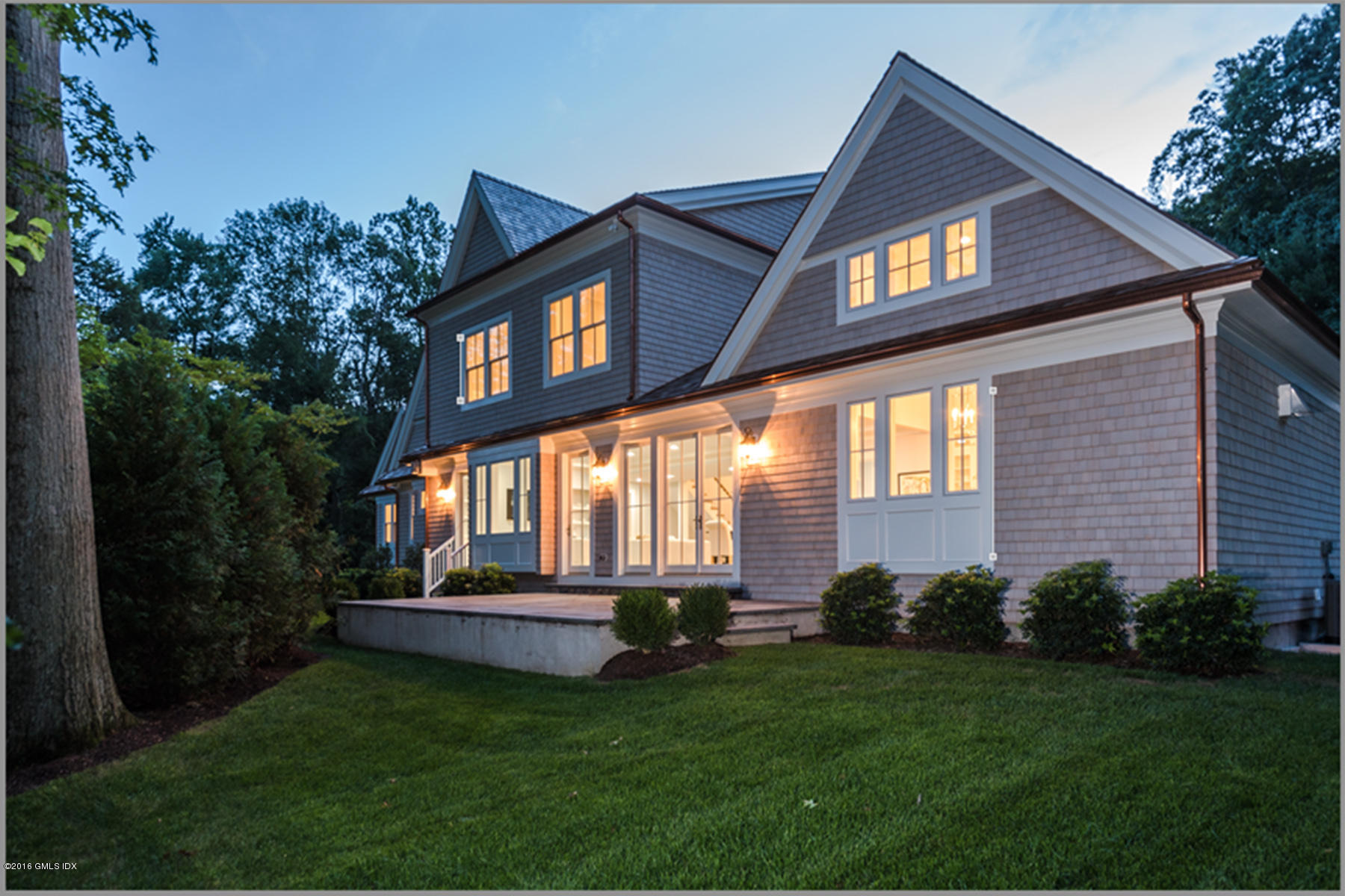 12 Ridgebrook Road Greenwich, CT 06830 - Photo 29 of 33 Rear Twilight Photo