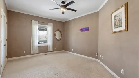 a view of painting and a window